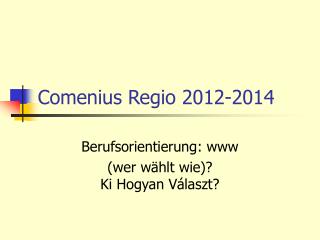 comenius regio 2012 2014