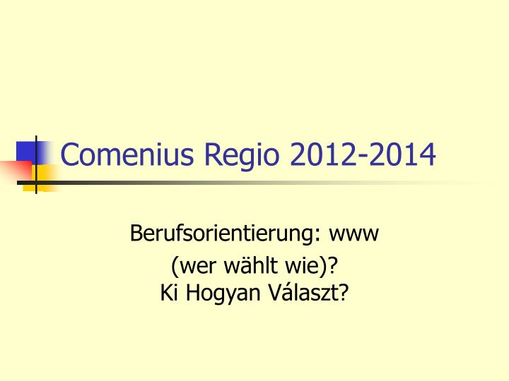 comenius regio 2012 2014