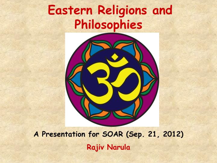 eastern religions and philosophies
