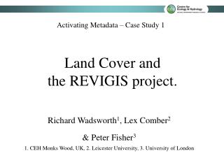 Land Cover and the REVIGIS project.