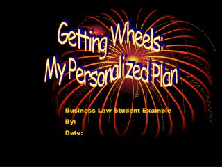 Getting Wheels: My Personalized Plan