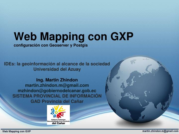 web mapping con gxp configuraci n con geoserver y postgis