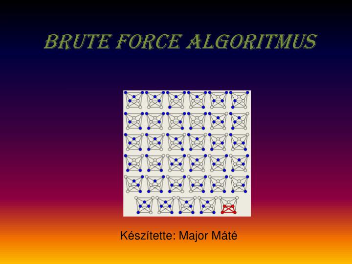 brute force algoritmus