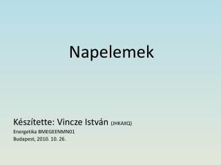 napelemek