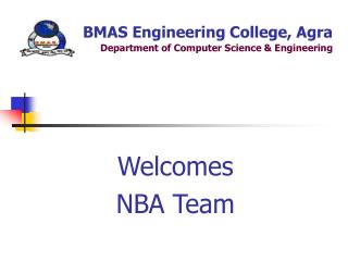 BMAS Engineering College, Agra Department of Computer Science &amp; Engineering