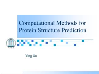 Computational Methods for Protein Structure Prediction