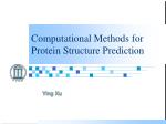 Computational Methods for Protein Structure Prediction - slide 1