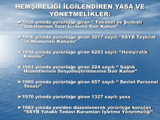 hem rel lg lend ren yasa ve y netmel kler