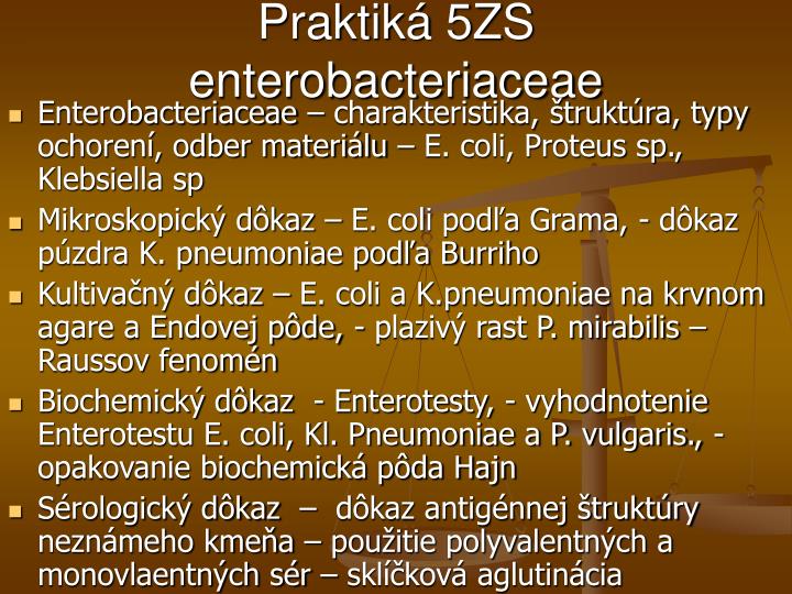 praktik 5zs enterobacteriaceae