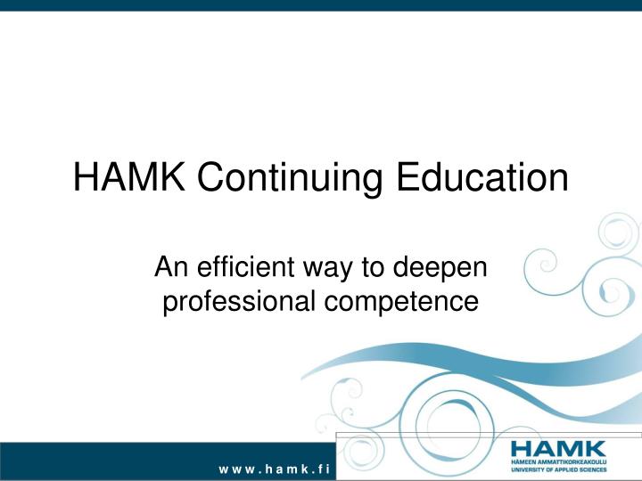 hamk continuing education