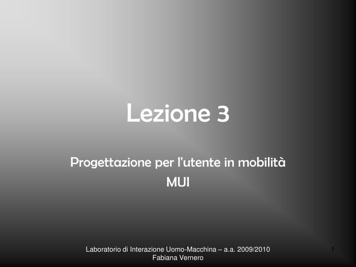 lezione 3