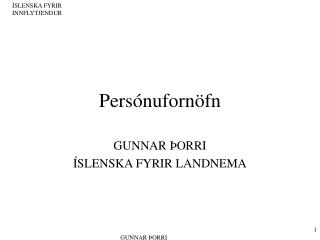 pers nuforn fn