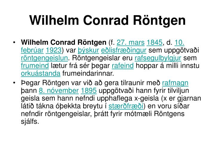 wilhelm conrad r ntgen