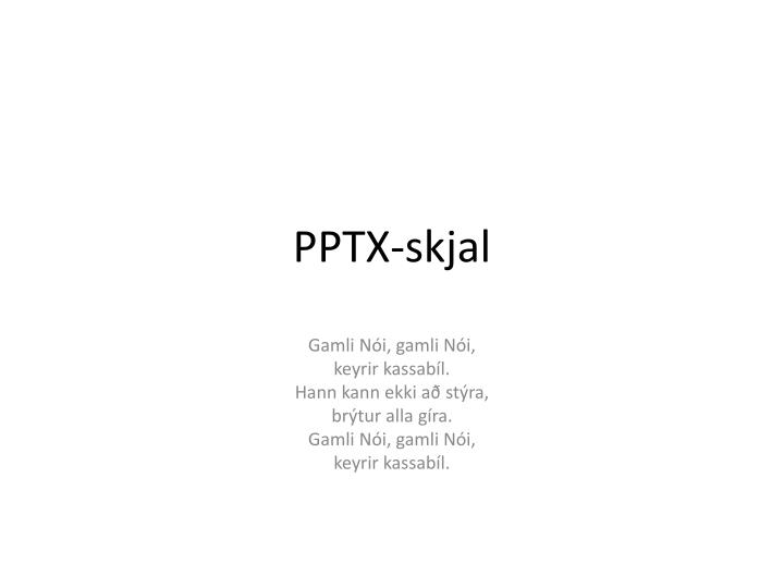 pptx skjal