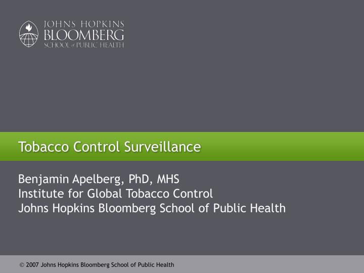 tobacco control surveillance