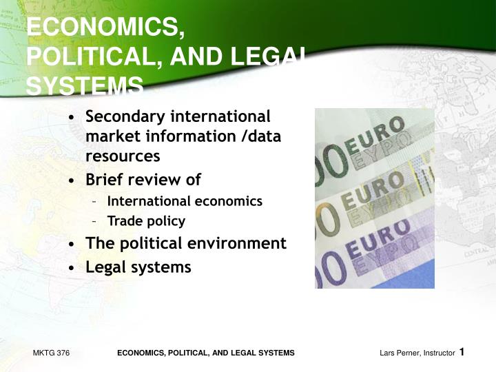 economics political and legal systems