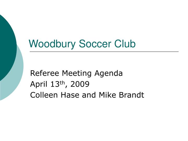 woodbury soccer club