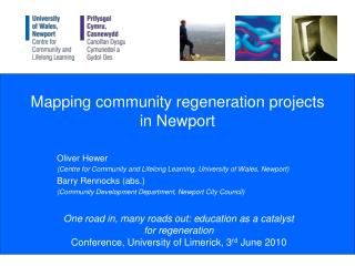 Mapping community regeneration projects in Newport