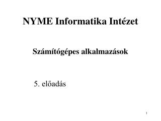 nyme informatika int zet