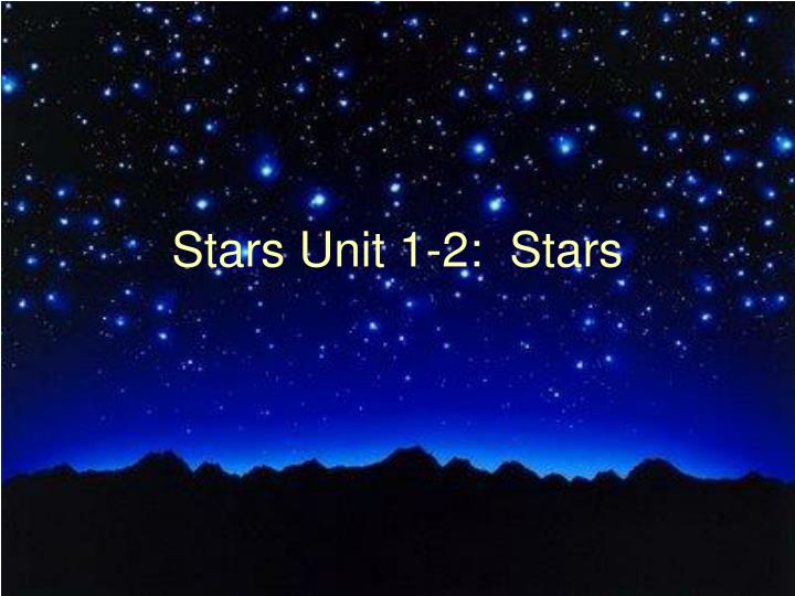 stars unit 1 2 stars