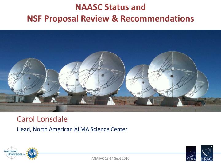naasc status and nsf proposal review recommendations