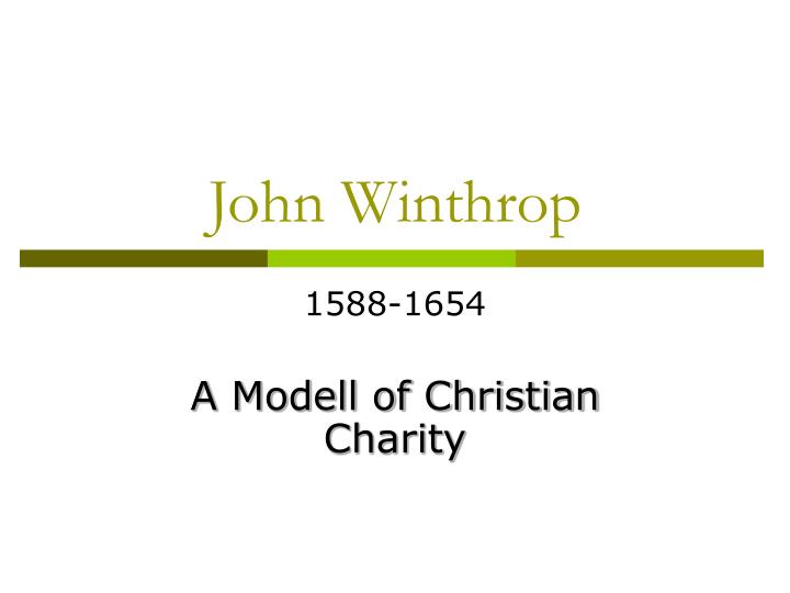 john winthrop