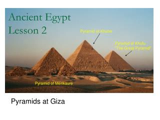 Ancient Egypt Lesson 2