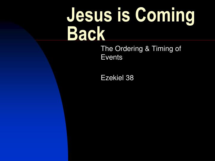 jesus is coming back