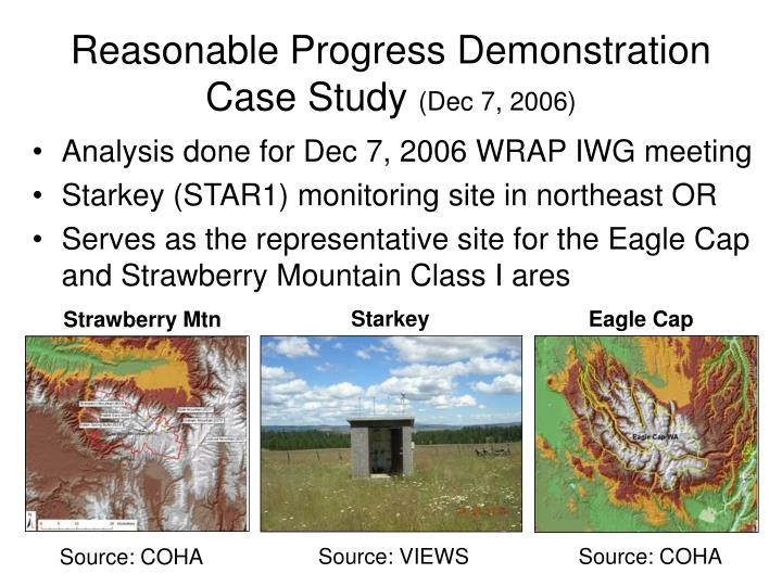 reasonable progress demonstration case study dec 7 2006