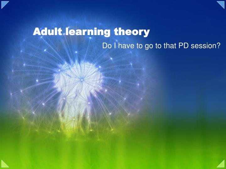 adult learning theory