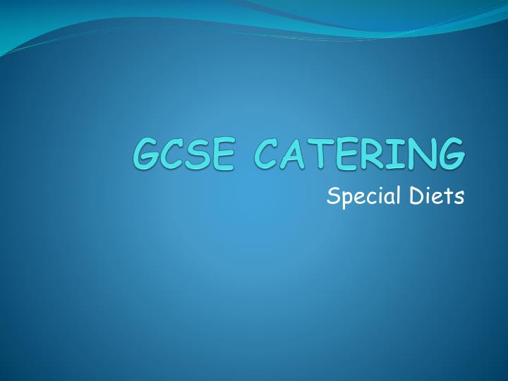 gcse catering