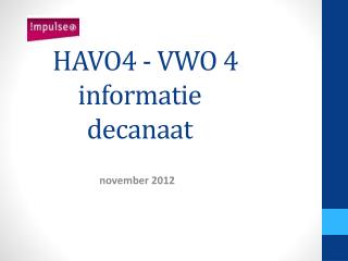 havo4 vwo 4 informatie decanaat