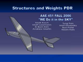 Structures and Weights PDR