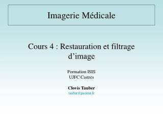 cours 4 restauration et filtrage d image