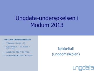 ungdata unders kelsen i modum 2013