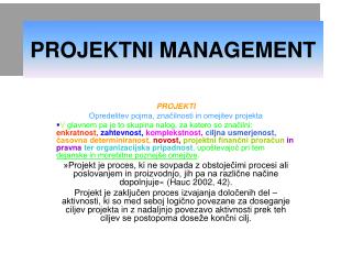 projektni management