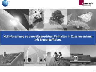 motivforschung zu umweltgerechtem verhalten in zusammenhang mit energieeffizienz