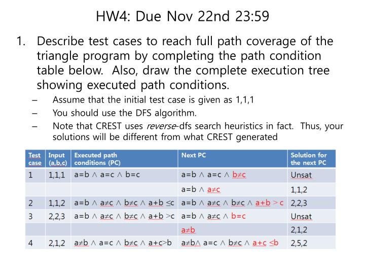 hw4 due nov 22 nd 23 59