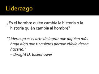 liderazgo