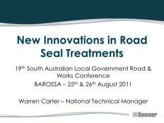 New Innovations in Road Seal Treatments