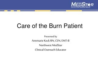 care of the burn patient