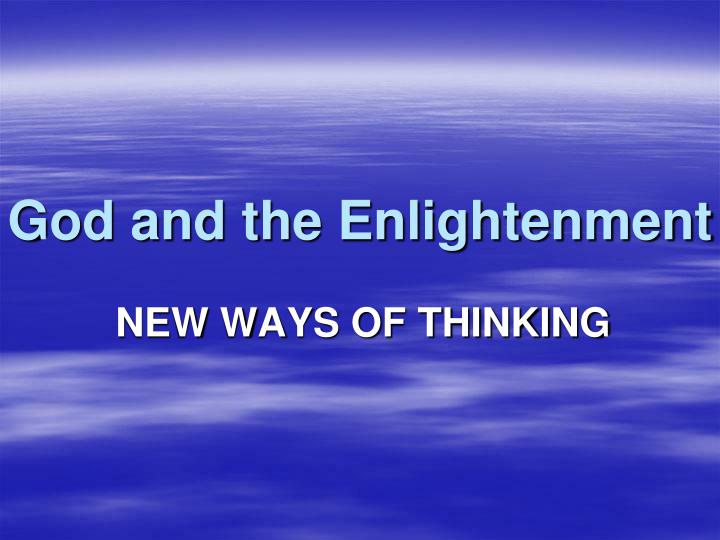 god and the enlightenment