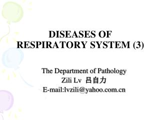 DISEASES OF RESPIRATORY SYSTEM (3)