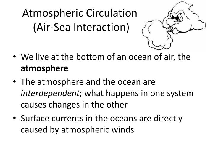 atmospheric circulation air sea interaction