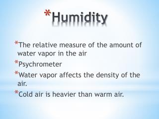 humidity