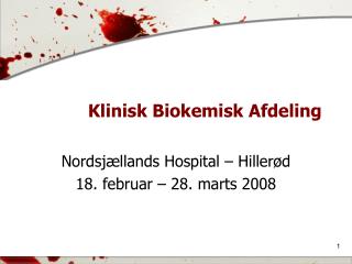 klinisk biokemisk afdeling