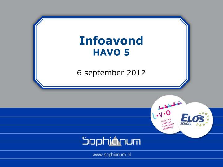 infoavond havo 5