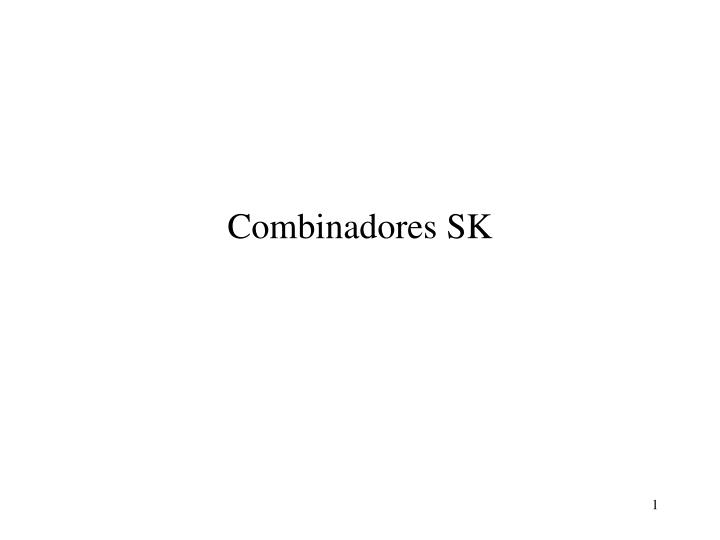 combinadores sk