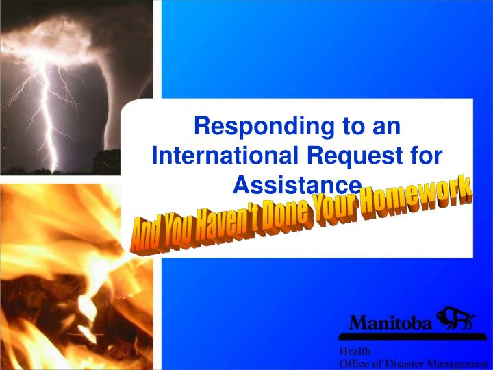 responding to an international request for assistance