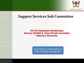 Support Services Sub Committee